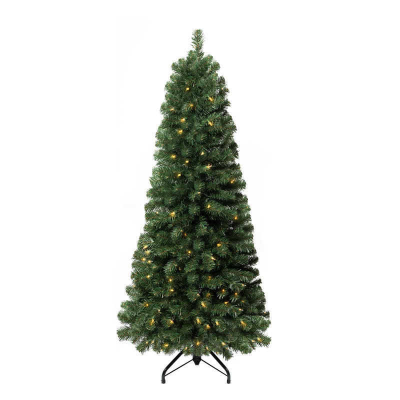 7ft. Pre-Lit Artificial store Slim Christmas Tree, Clear Lights